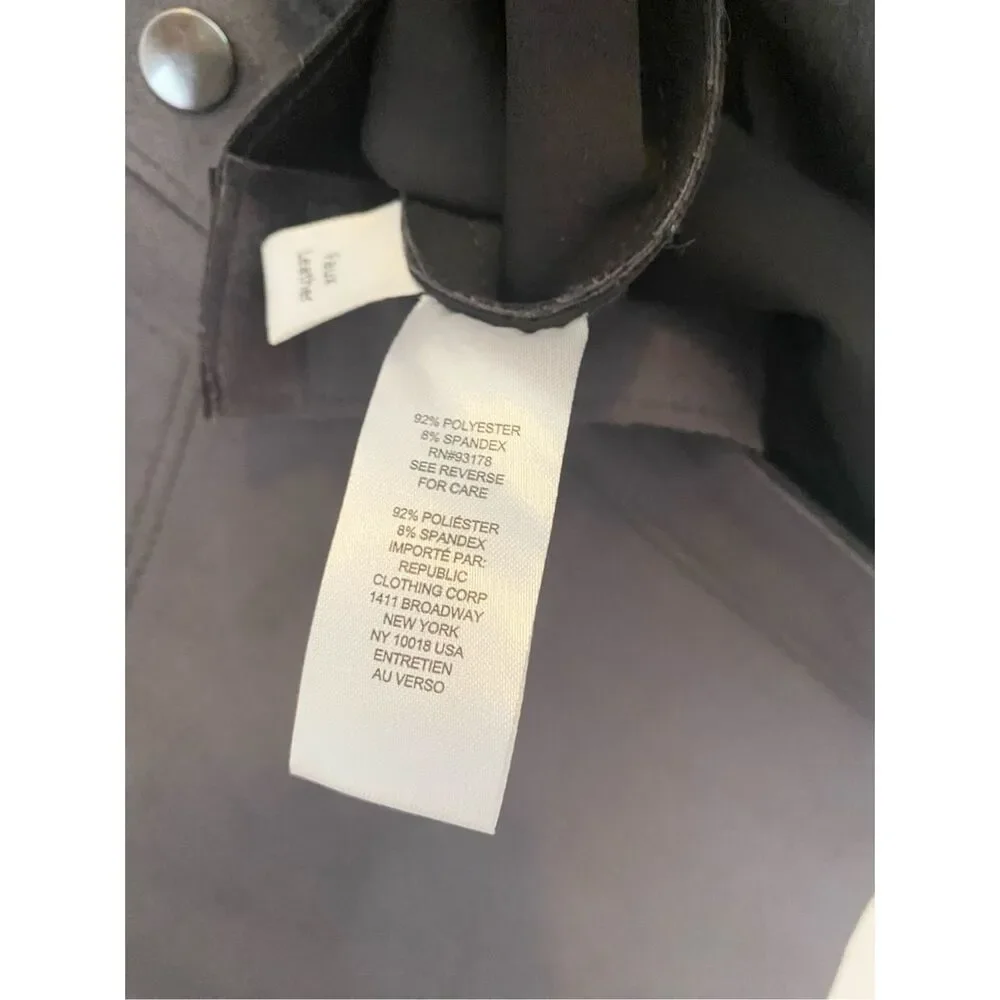 Truth Faux Suede Crop Oversized Gray Jacket Sz S